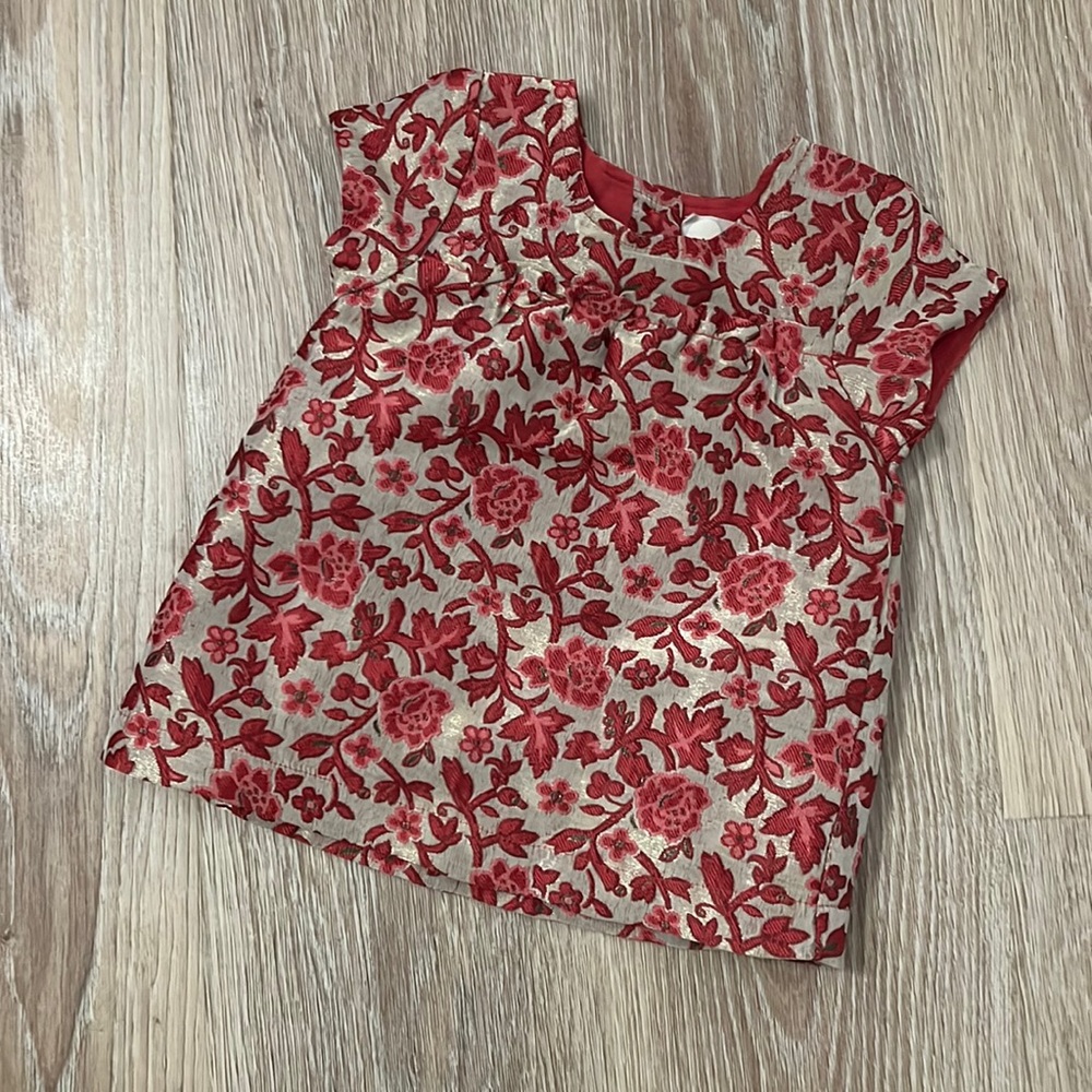 Brocade Pink Baby Girls Dress 6-12 months by Peek